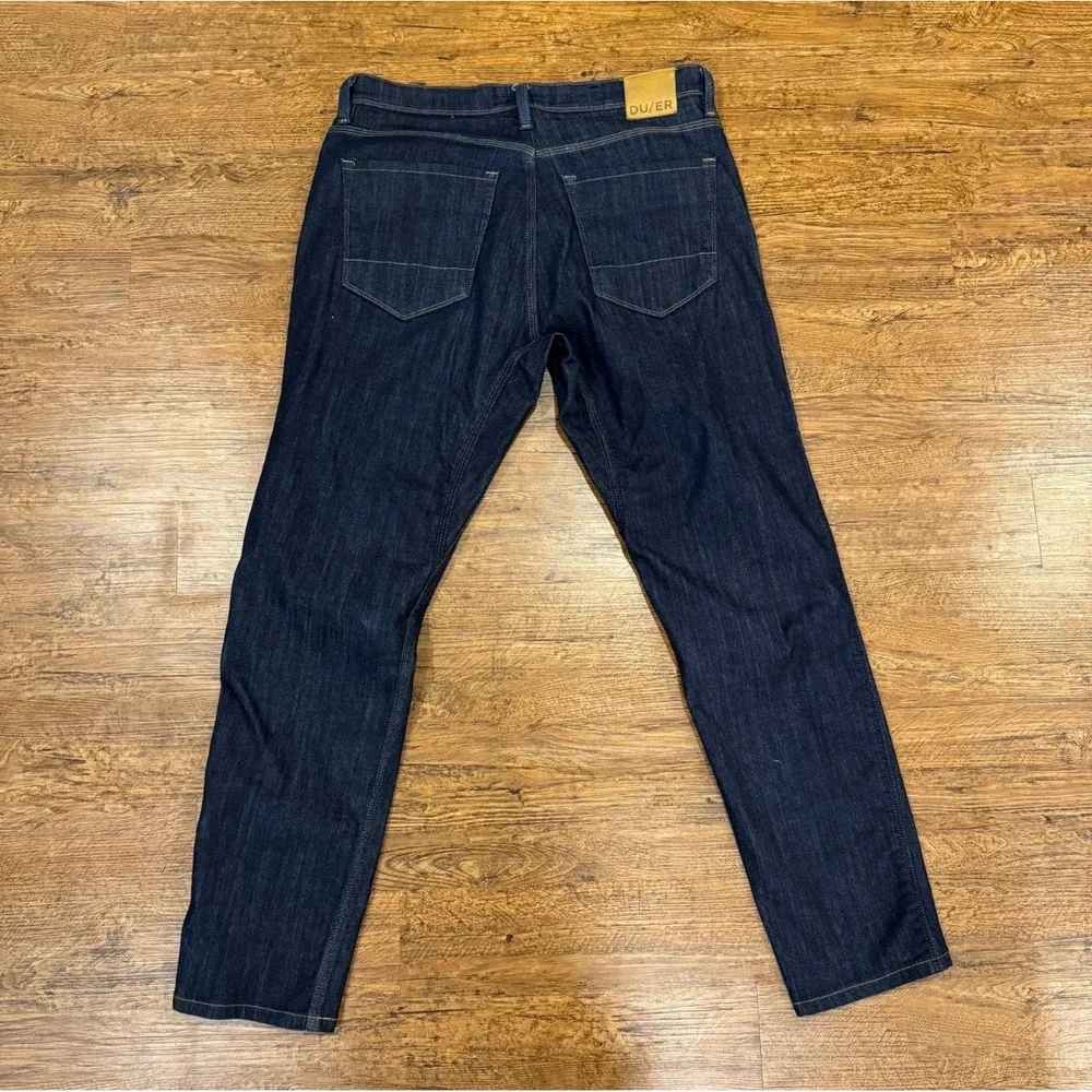 DU/ER Blue L2X Slim Fit Performance Casual Stretch Denim Jeans Pants Men's 33x30